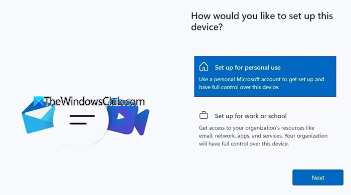 Install Windows 11 Pro with a Local account