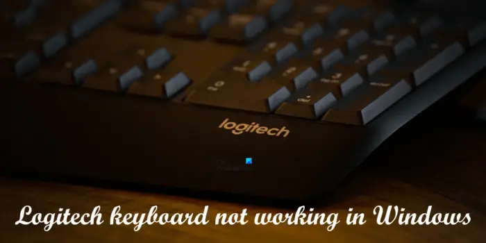 Logitech keyboard not working in Windows