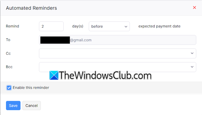 Payment Expected Automated Reminder Zoho Books Payment Expected Automated Reminder Zoho Books
