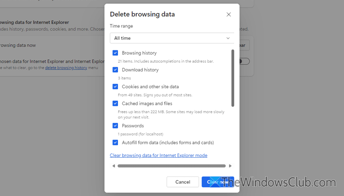 Unable to add webpage to Collection in Microsoft Edge