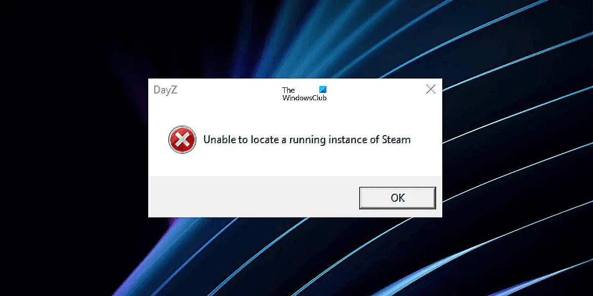 Unable to locate a running instance of Steam