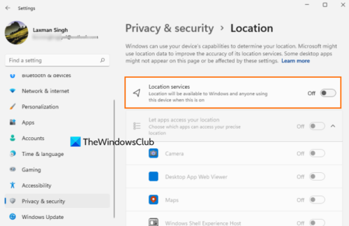 VPN not changing or hiding Location