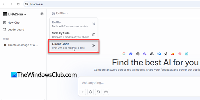 DirectChat in LMArena