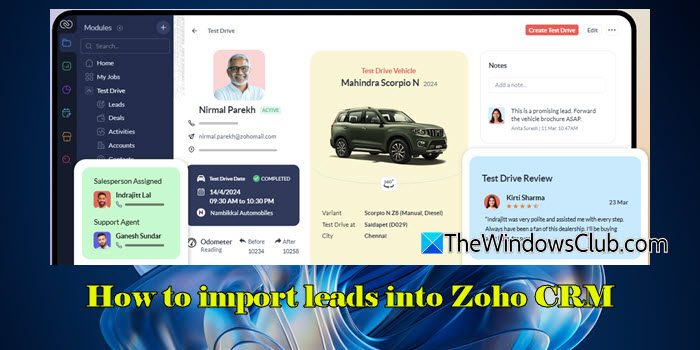 How to import leads into Zoho CRM