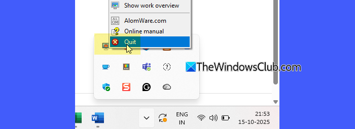 Quit AlomWare Quit AlomWare