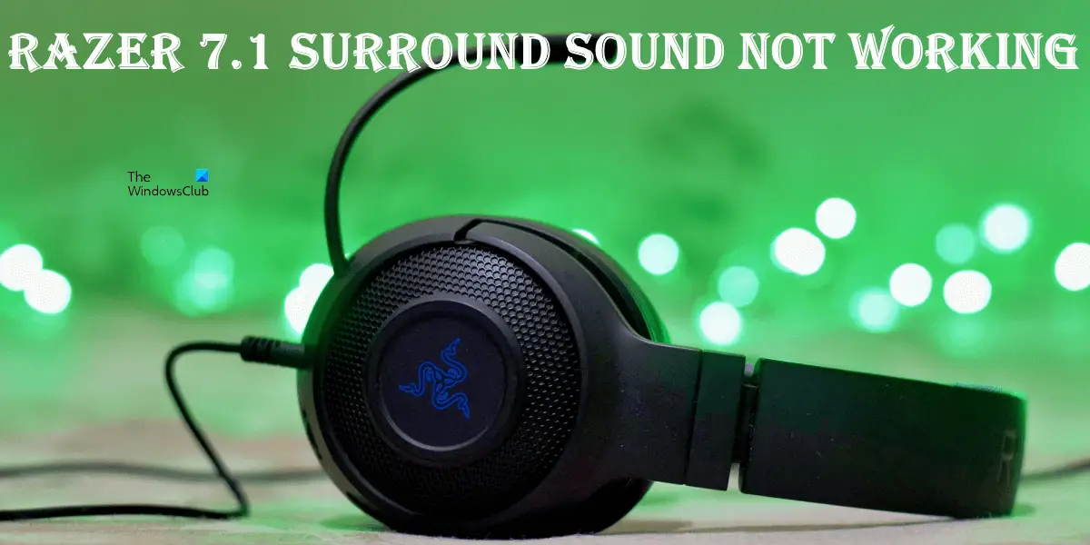 How do you activate 7.1 surround sound without the code? : r/razer