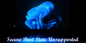 Fix Secure Boot State Unsupported error in Windows 11