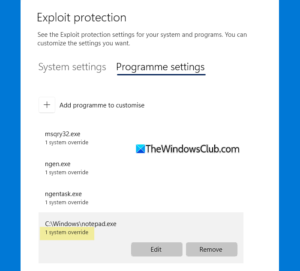 How to disable Exploit Protection in Windows 11