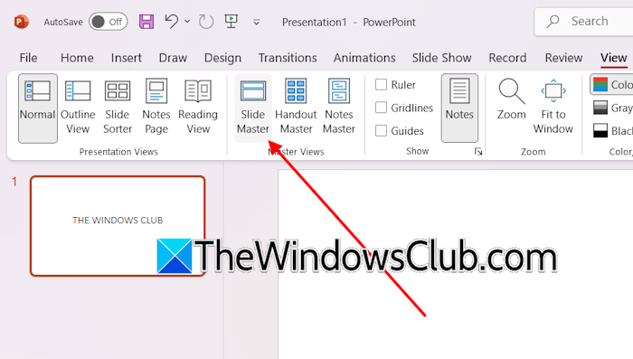 Slide Master settings in PowerPoint Slide Master settings in PowerPoint