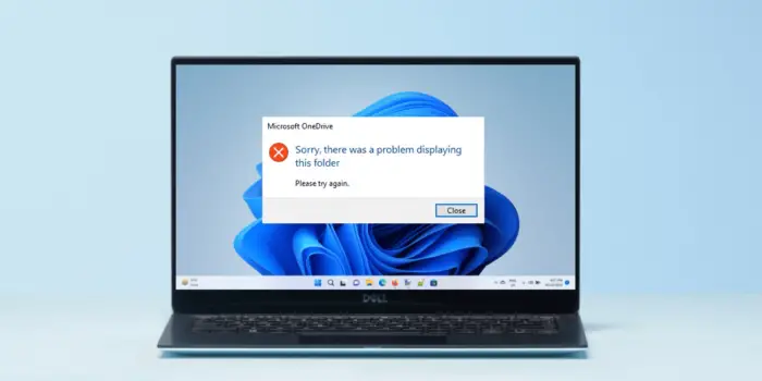Fix OneDrive error Sorry there is a problem displaying this folder - 41