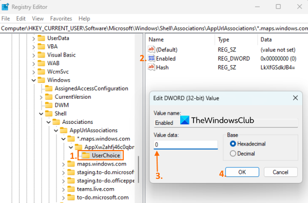 access the userchoice key