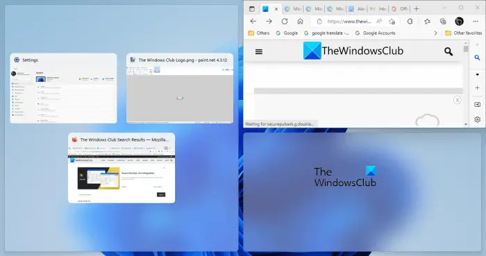 do not show Edge tabs when snapping