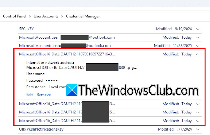 Delete the IMAP credentials Delete the IMAP credentials