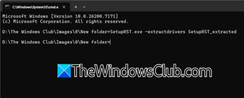 Extract Intel RST VMD driver from SetupRST.exe Executable