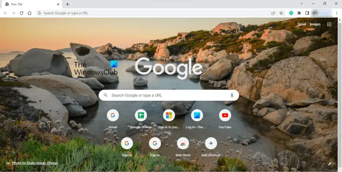 Google Chrome UI