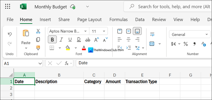 Income and expenses sheet format