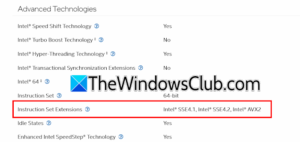 How to enable AVX in BIOS in Windows 11