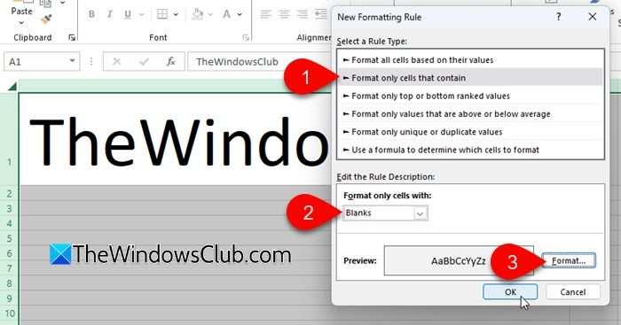 New Formatting rule New Formatting rule
