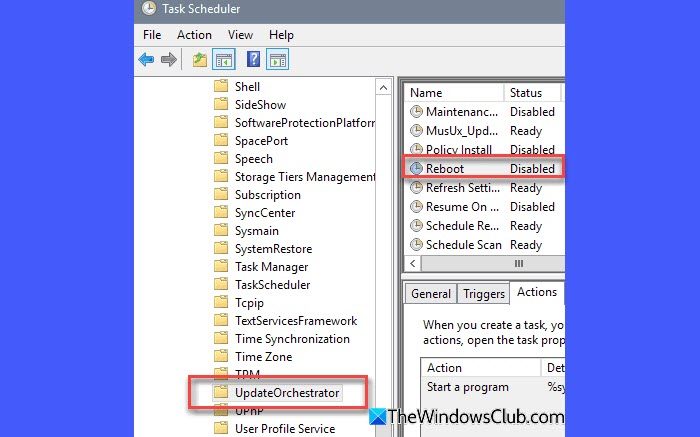 Reboot in Update Orchestrator Reboot in Update Orchestrator