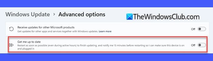 Turn off Get me up to date Turn off Get me up to date