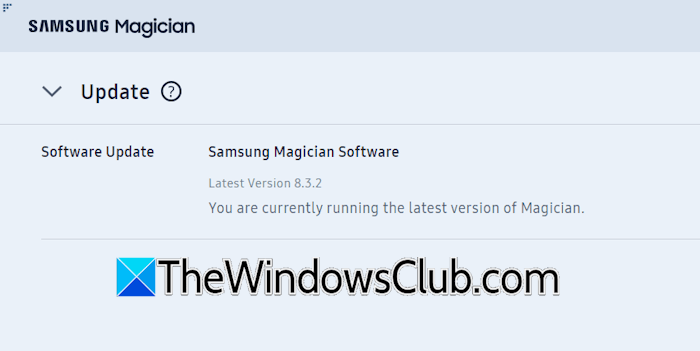 Update SAMSUNG SSD firmware