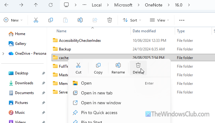 We were unable to create your notebook OneNote error