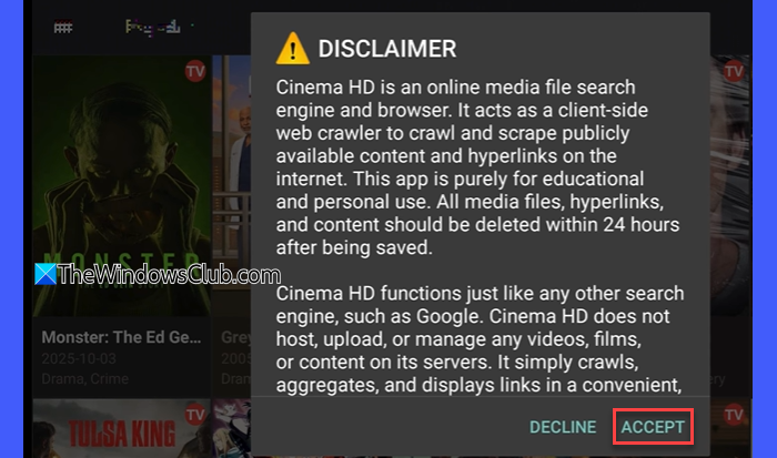 Cinema Hd Disclaiclaimer Cinema Hd Disclaiclaimer