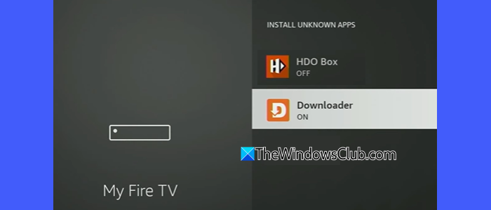 Enable Downloader app Enable Downloader app