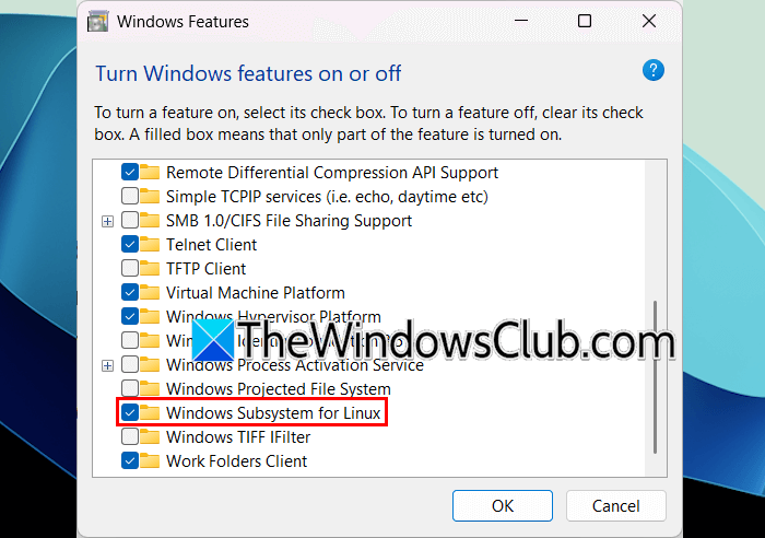 Enable Windows Subsystem for Linux Enable Windows Subsystem for Linux