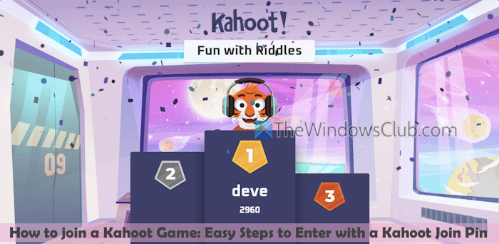 Join kahoot game with Kahoot Join PIN