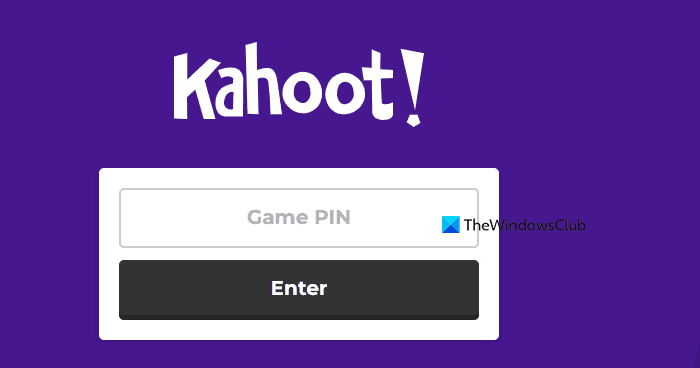 Kahoot Join PIN not working
