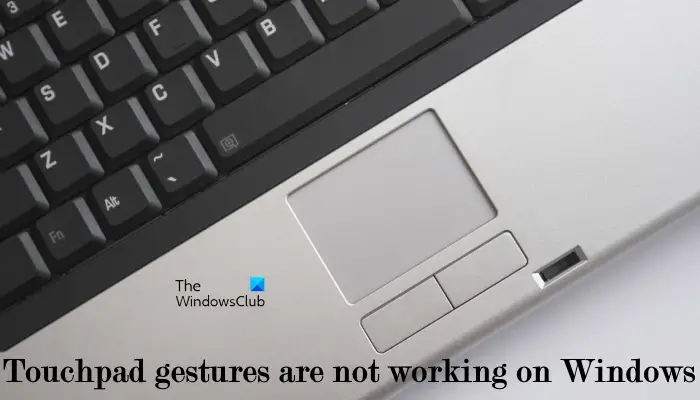 Touchpad gestures are not working on Windows