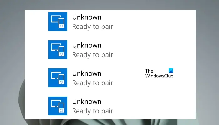 Unknown Bluetooth device error in Windows