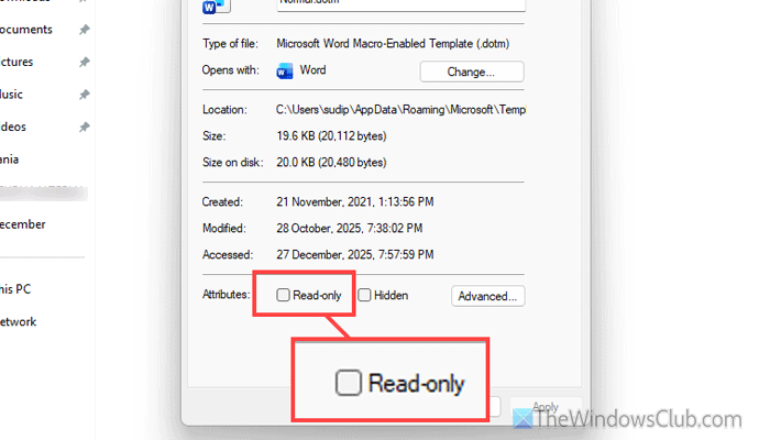 Word, Excel, PowerPoint automatically reset settings on exit