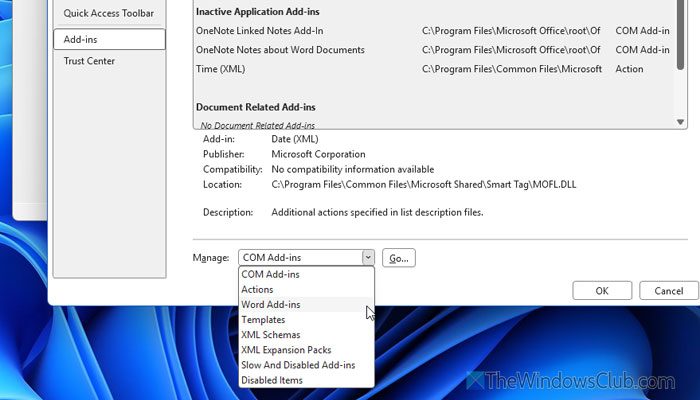Word, Excel, PowerPoint automatically reset settings on exit
