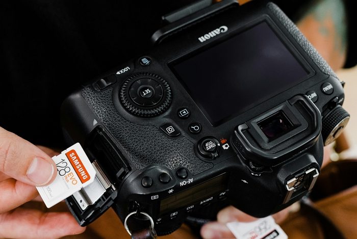 cf card on camera