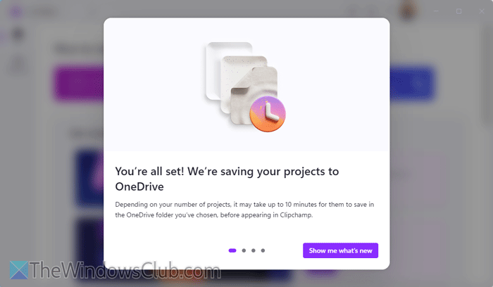Clipchamp not uploading or saving files to OneDrive