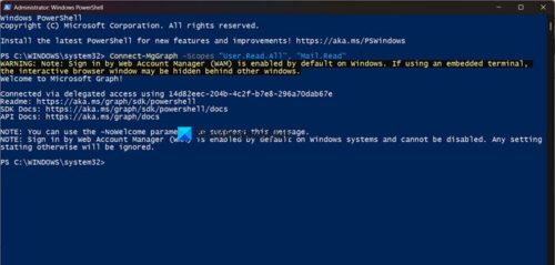 How to install and use Microsoft Graph
