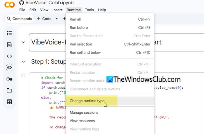 Change runtime type