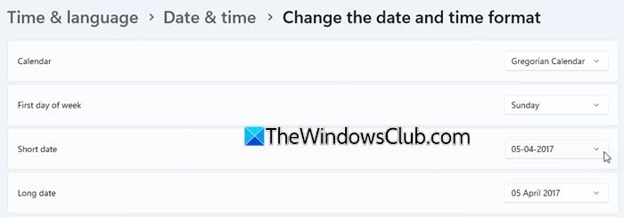 Check Windows regional settings