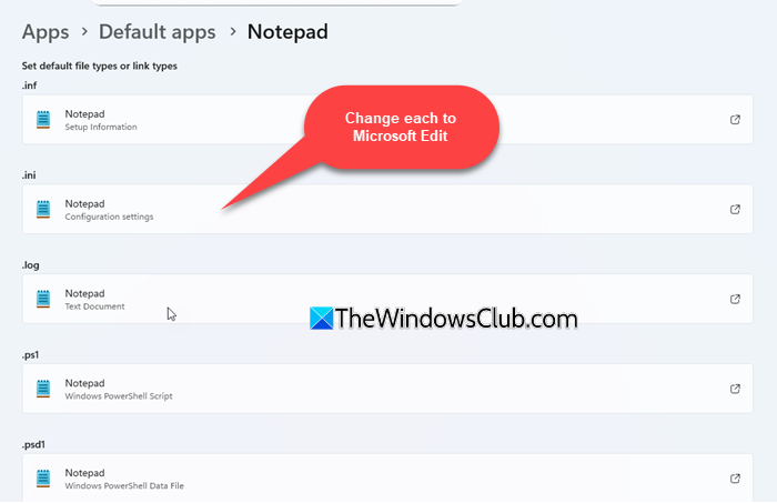 App predefinita per tutti i file di testo App predefinita per tutti i file di testo