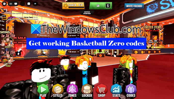 Get working Basketball Zero codes