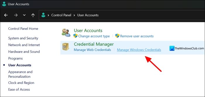 Manage Windows Credentials