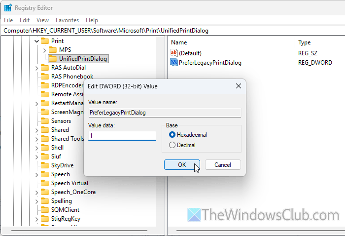 Print to OneNote not working in Windows 11
