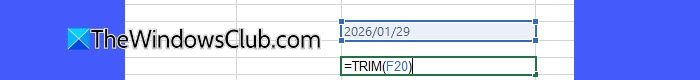 TRIM function