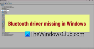 bluetooth driver missing after windows 11 update