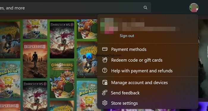 microsoft account on microsoft store