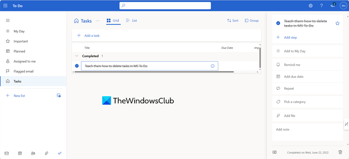 Transfer Microsoft To-Do list from one account to another