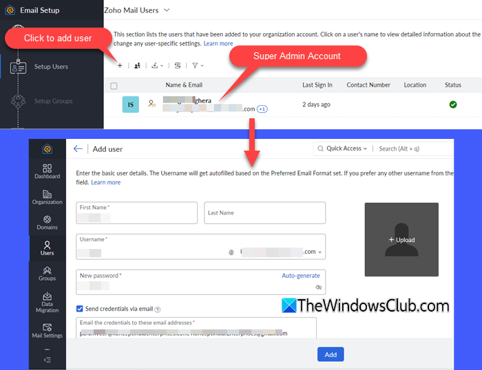 Add users Add users