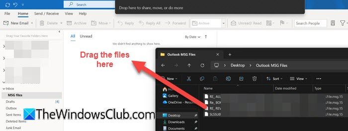 Drag and drop method Outlook Drag and drop method Outlook